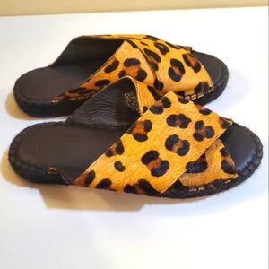 TOPSHOP Animal print sandals size 37